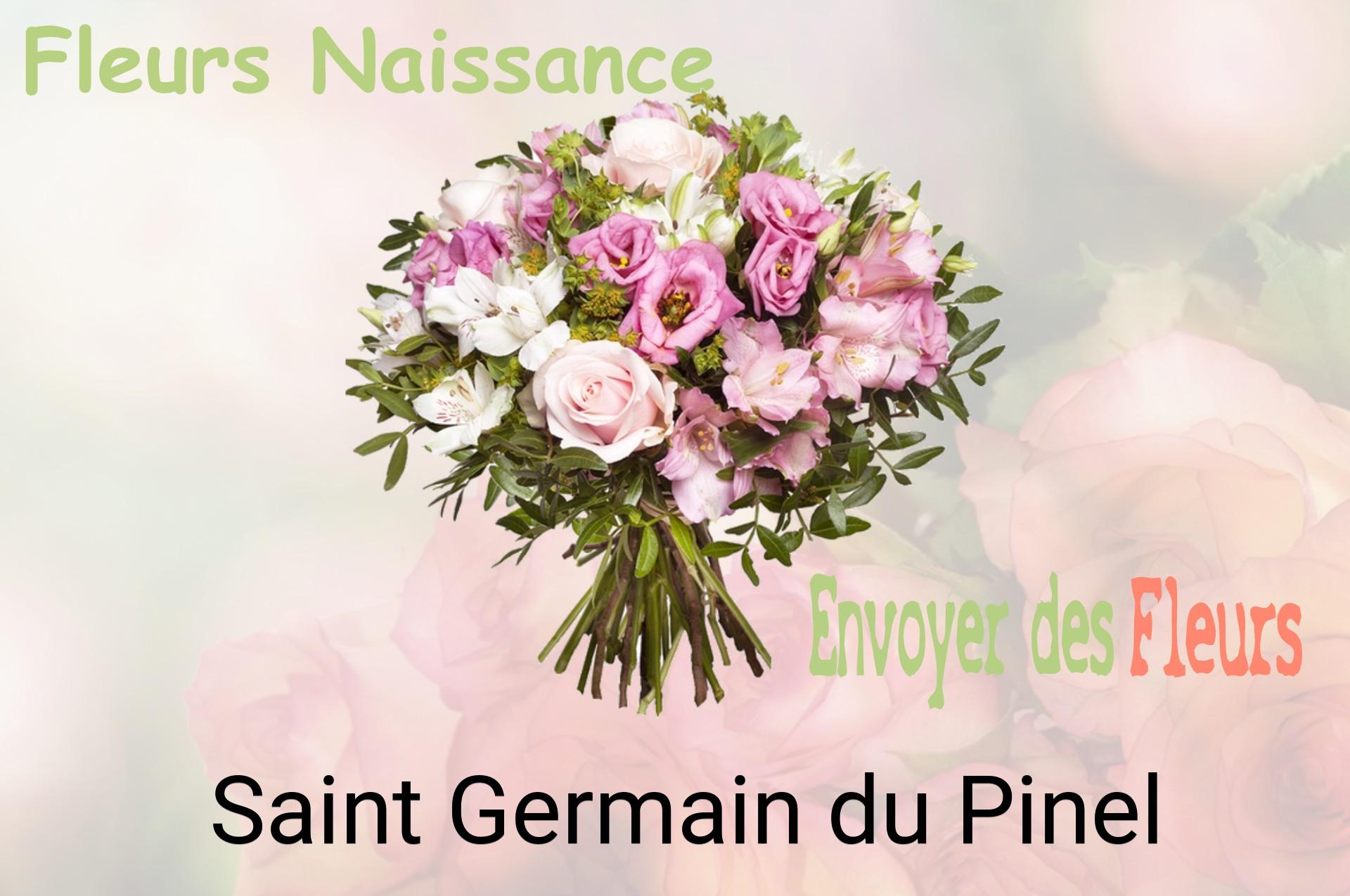 Bouquet de fleurs de naissance livré à Saint-Germain-du-Pinel